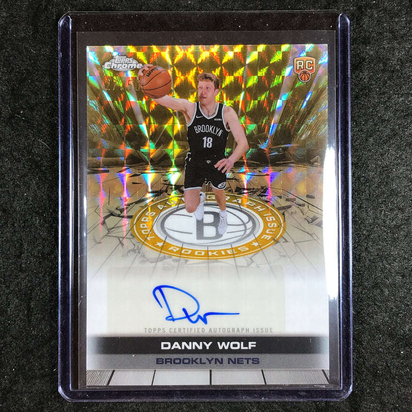 2025-26 Topps Chrome DANNY WOLF Autograph Issue Rookie Gold Geometric 27/50