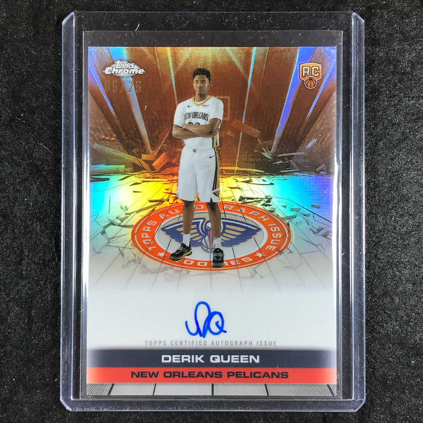 2025-26 Topps Chrome DERIK QUEEN Autograph Issue Rookie Orange 5/25
