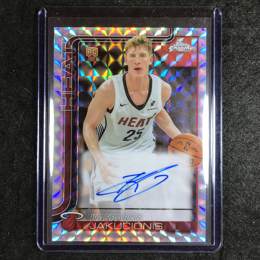 2025-26 Topps Chrome KASPARAS JAKUCIONIS Chrome Rookie Auto Geometric #KAJ