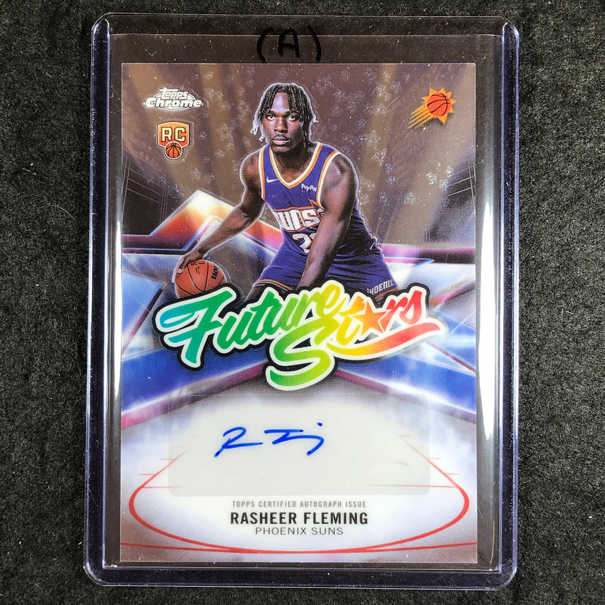 2025-26 Topps Chrome RASHEER FLEMING Future Stars Rookie Auto Base #RF (A)