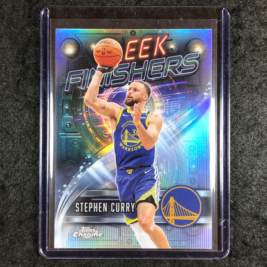 2025-26 Topps Chrome STEPHEN CURRY Sleek Finishers Refractor #1