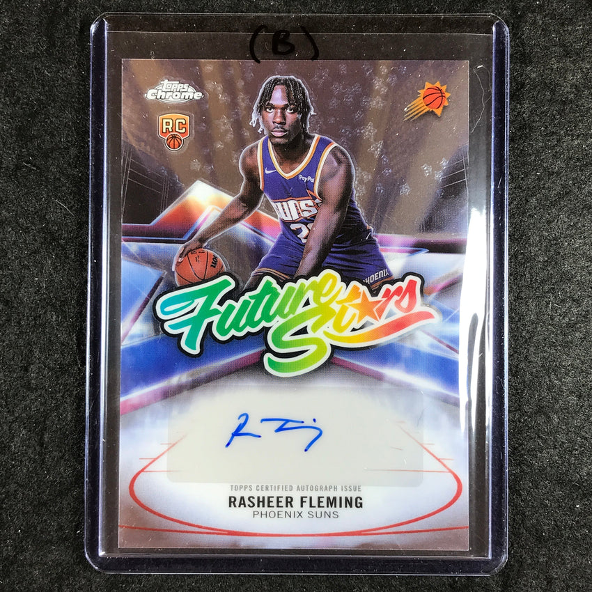 2025-26 Topps Chrome RASHEER FLEMING Future Stars Rookie Auto Base #RF (B)