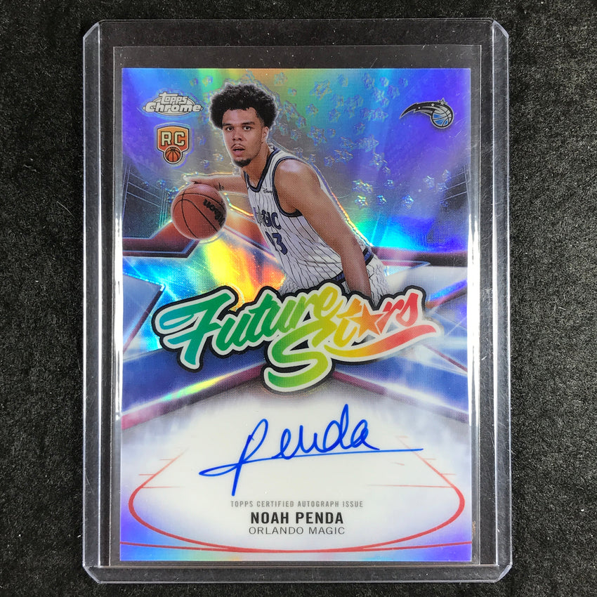2025-26 Topps Chrome NOAH PENDA Future Stars Rookie Auto Refractor #NP
