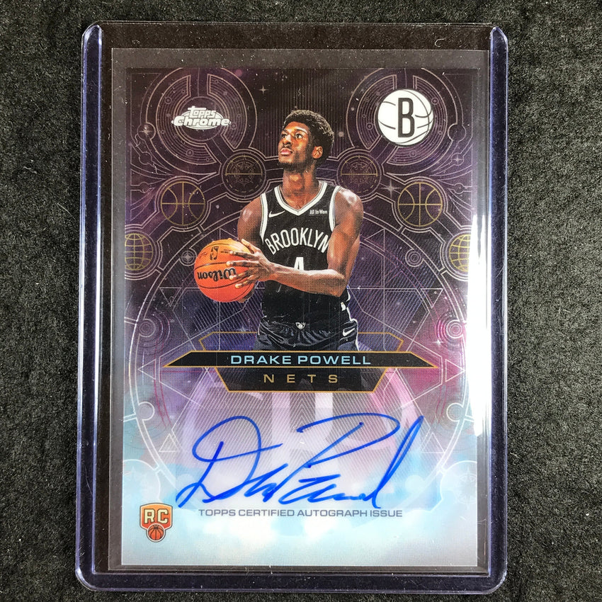2025-26 Topps Chrome DRAKE POWELL Chromographs Rookie Auto Base #DP