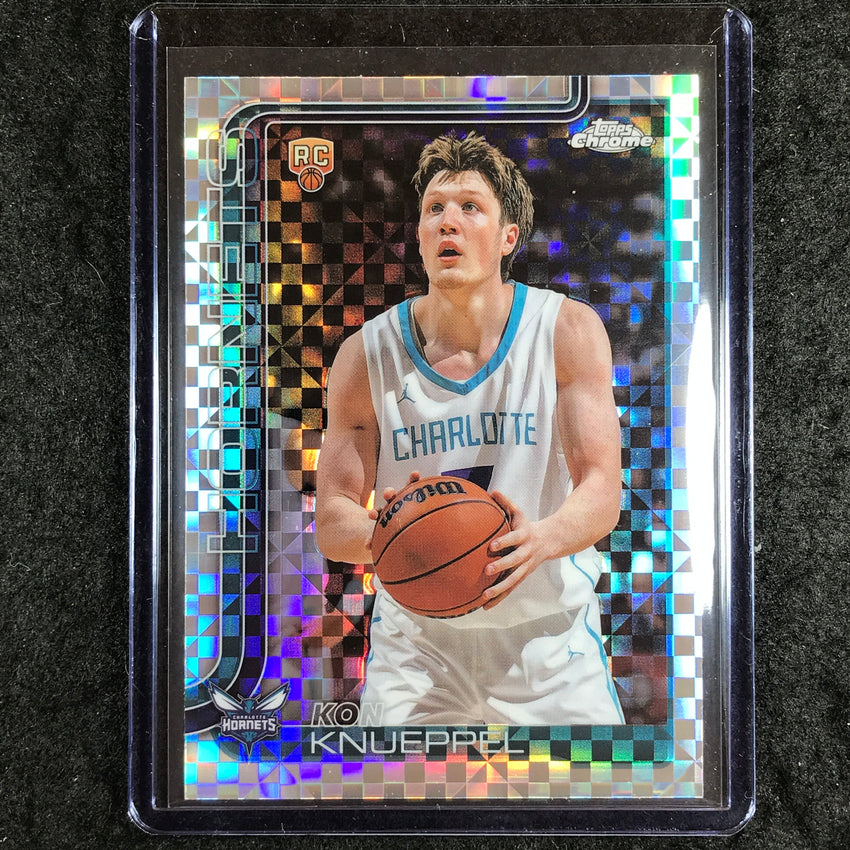 2025-26 Topps Chrome KON KNUEPPEL Rookie Base X-Fractor #254