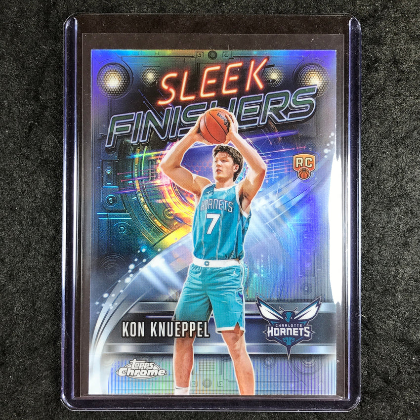 2025-26 Topps Chrome KON KNUEPPEL Sleek Finishers Rookie Refractor #24