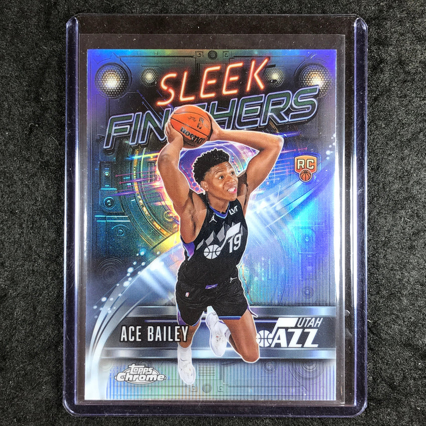 2025-26 Topps Chrome ACE BAILEY Sleek Finishers Rookie Refractor #25