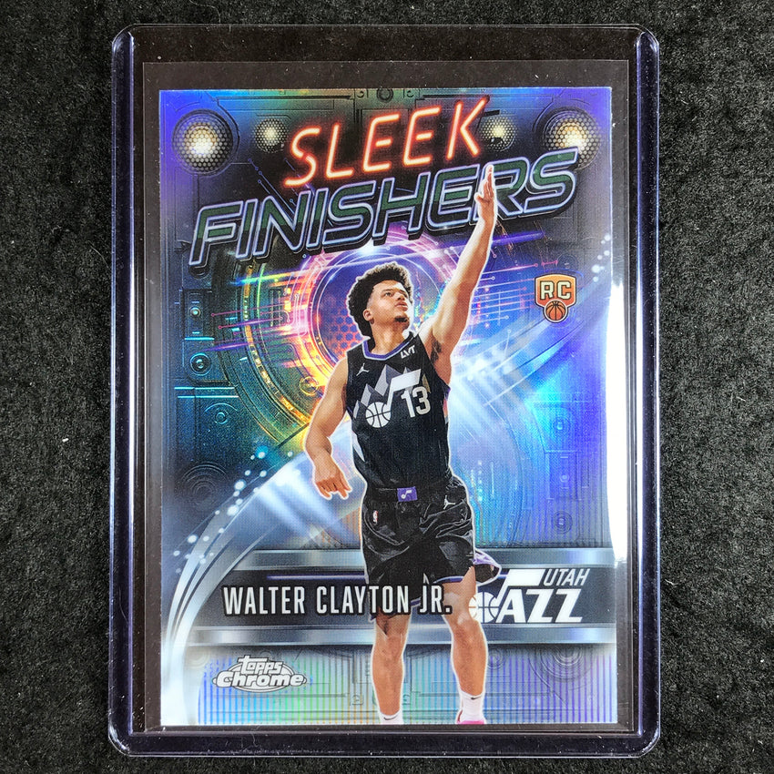 2025-26 Topps Chrome WALTER CLAYTON JR. Sleek Finishers Rookie Refractor #28