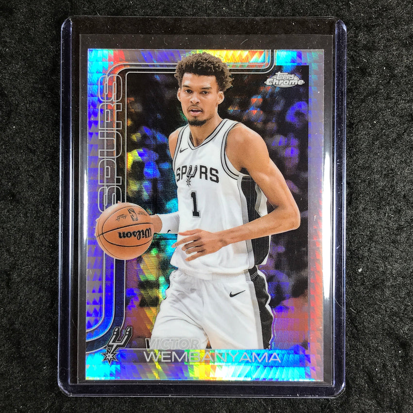 2025-26 Topps Chrome VICTOR WEMBANYAMA Base Prism #221