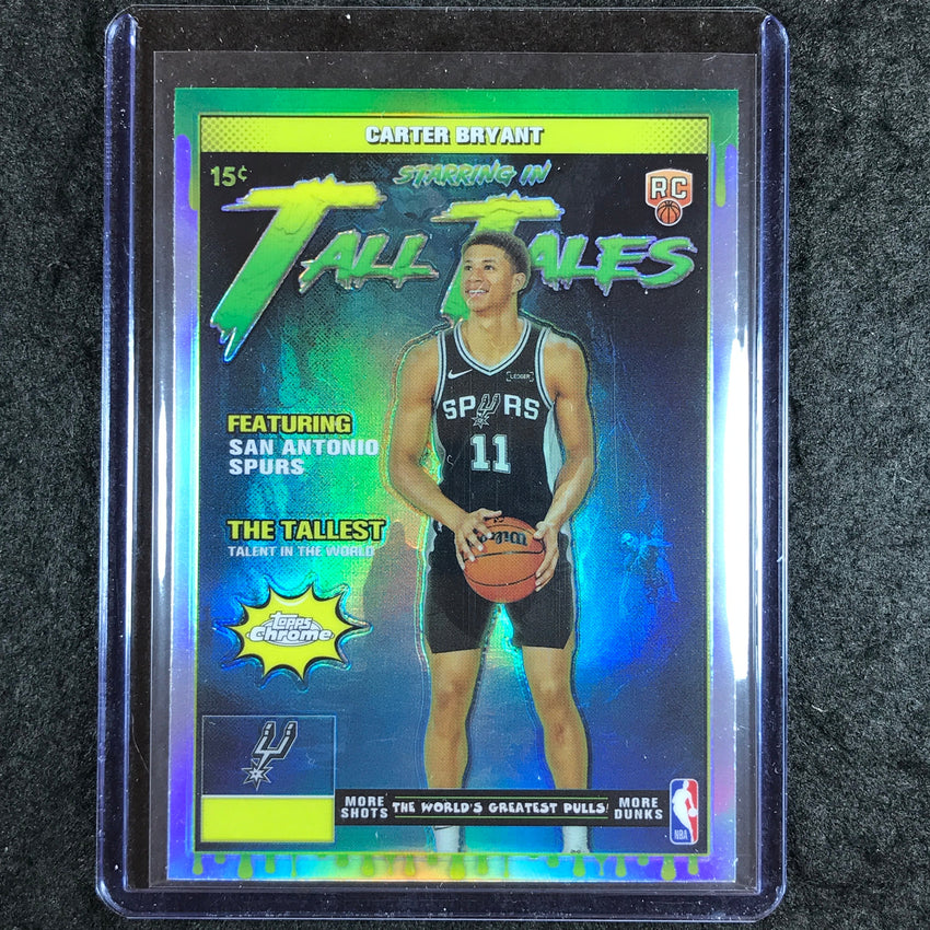 2025-26 Topps Chrome CARTER BRYANT Tall Tales Rookie Refractor #19