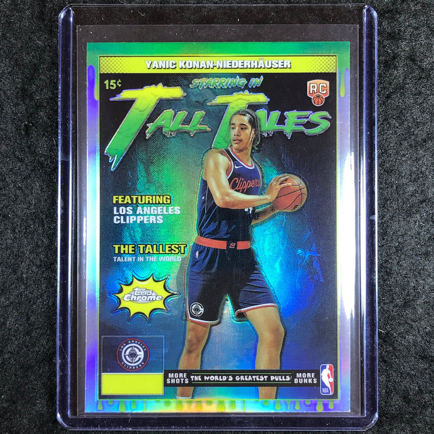 2025-26 Topps Chrome YANIC KONAN-NIEDERHAUSER Tall Tales Rookie Refractor #22