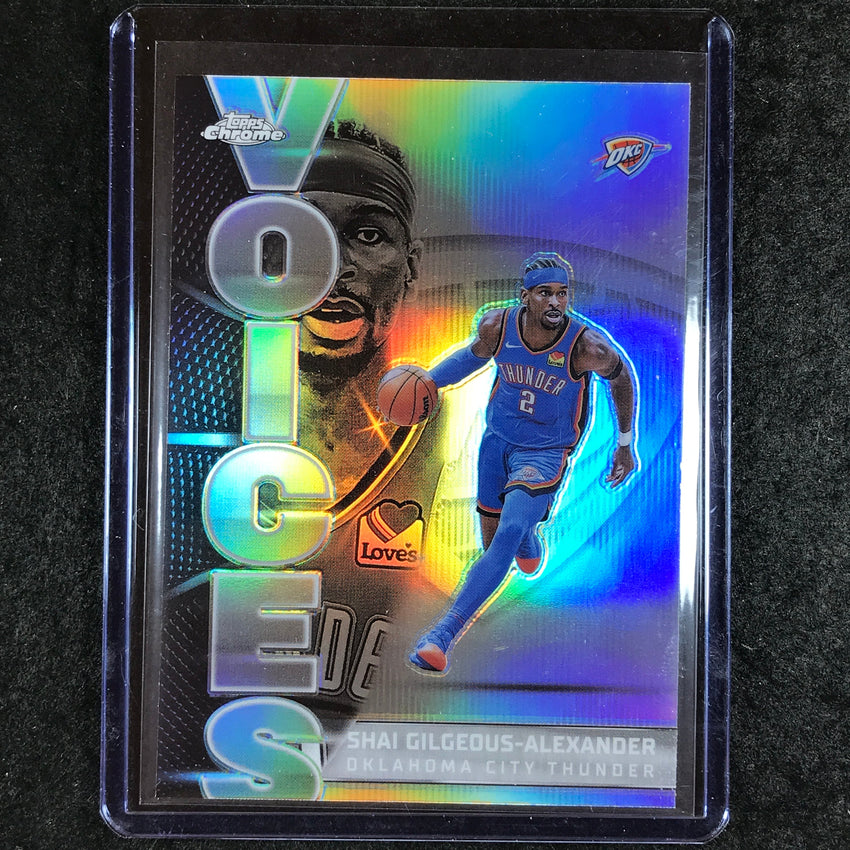 2025-26 Topps Chrome SHAI GILGEOUS-ALEXANDER Voices Refractor #3