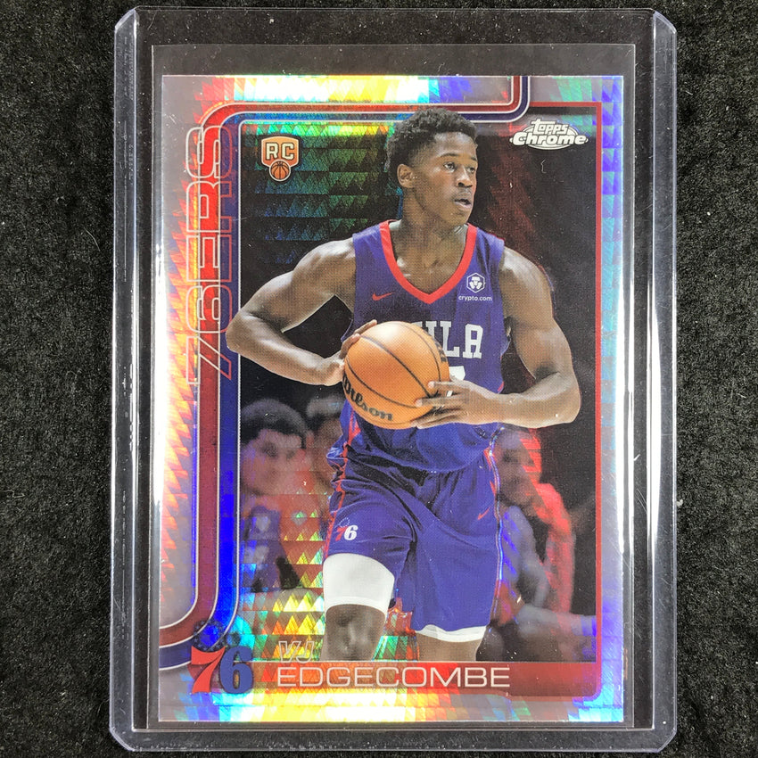 2025-26 Topps Chrome VJ EDGECOMBE Rookie Base Prism #253