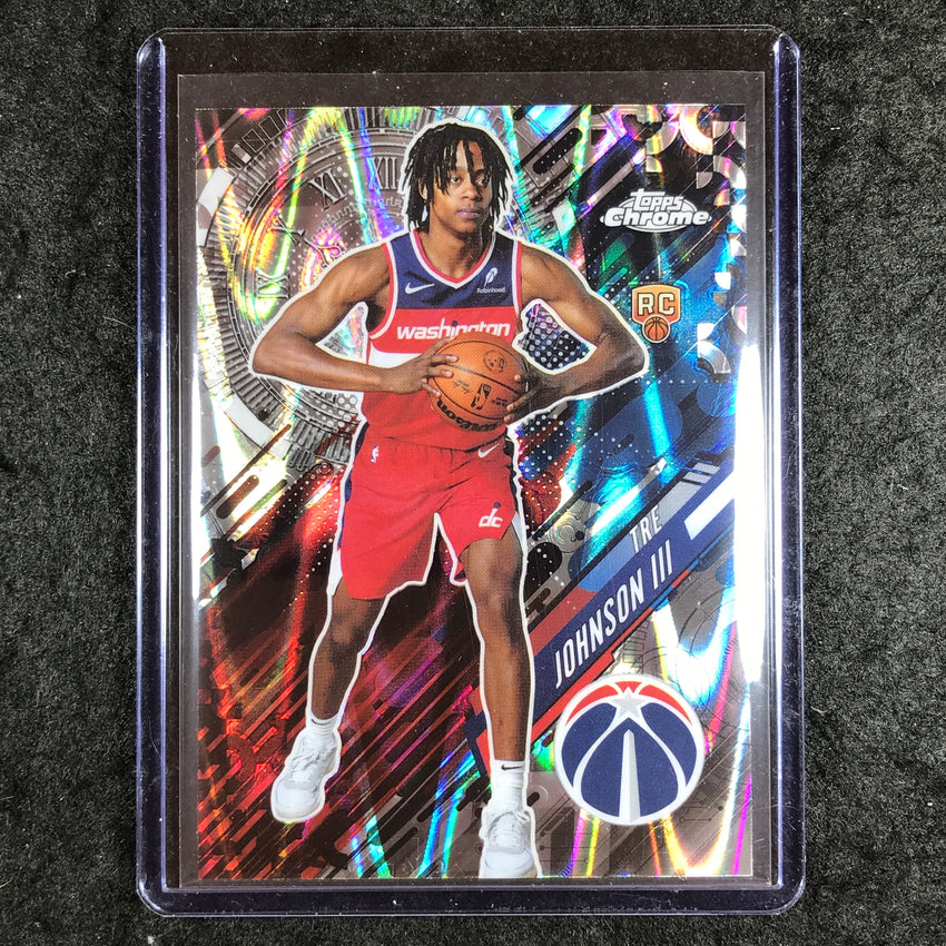 2025-26 Topps Chrome TRE JOHNSON III Go Time Rookie RayWave #21