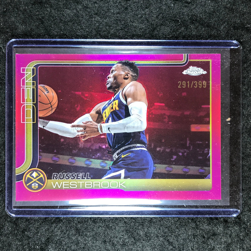 2025-26 Topps Chrome RUSSELL WESTBROOK Base Magenta 291/399 #15