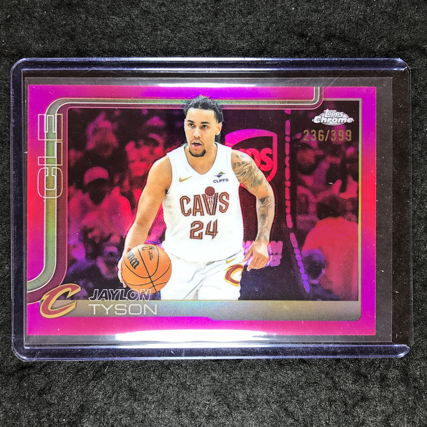 2025-26 Topps Chrome JAYLON TYSON Base Magenta 236/399 #50