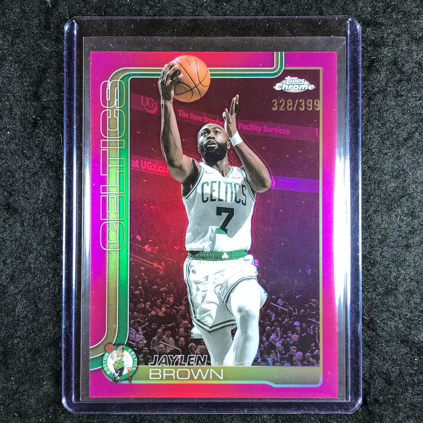 2025-26 Topps Chrome JAYLEN BROWN Base Magenta 328/399 #51