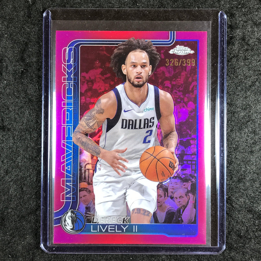 2025-26 Topps Chrome DERECK LIVELY II Base Magenta 326/399 #72