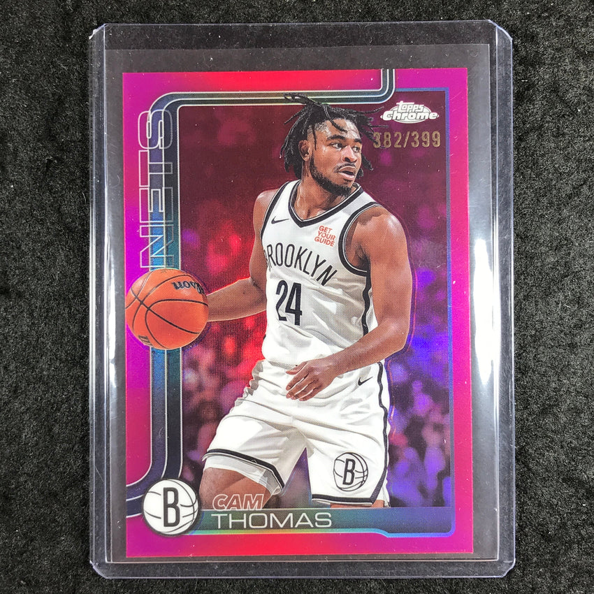 2025-26 Topps Chrome CAM THOMAS Base Magenta 382/399 #85