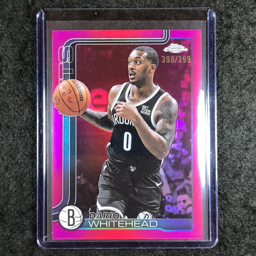 2025-26 Topps Chrome DARIQ WHITEHEAD Base Magenta 398/399 #91