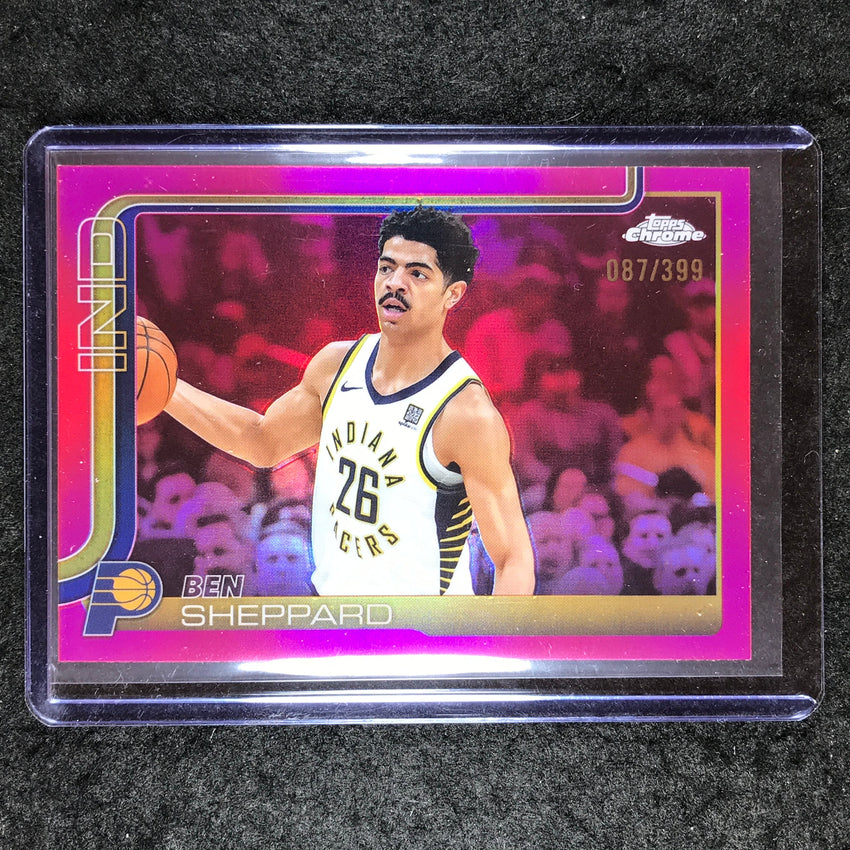 2025-26 Topps Chrome BEN SHEPPARD Base Magenta 87/399 #94