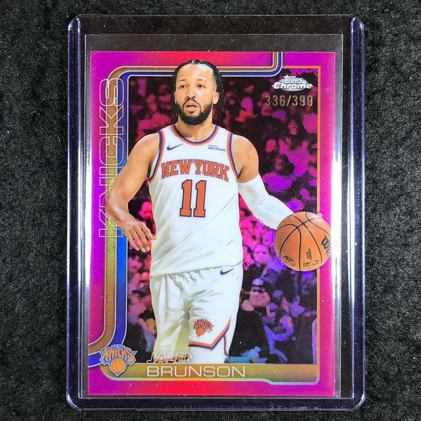 2025-26 Topps Chrome JALEN BRUNSON Base Magenta 336/399 #101