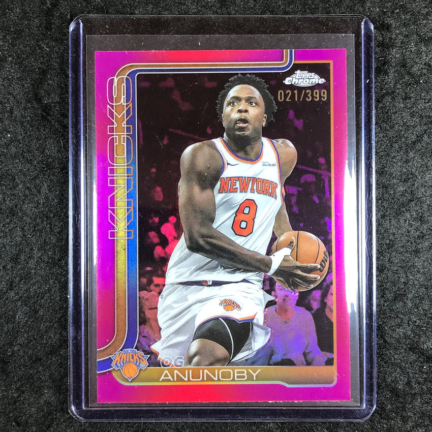 2025-26 Topps Chrome OG ANUNOBY Base Magenta 21/399 #131