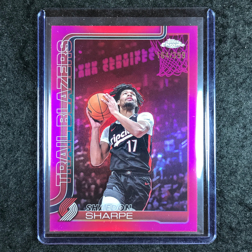 2025-26 Topps Chrome SHAEDON SHARPE Base Magenta 164/399 #150