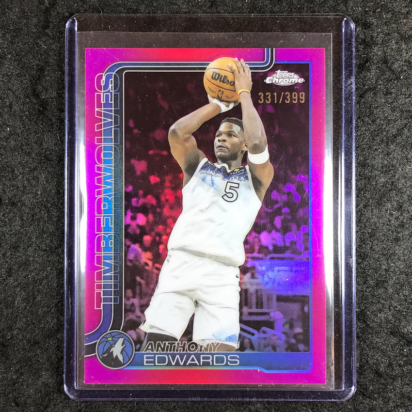 2025-26 Topps Chrome ANTHONY EDWARDS Base Magenta 331/399 #151