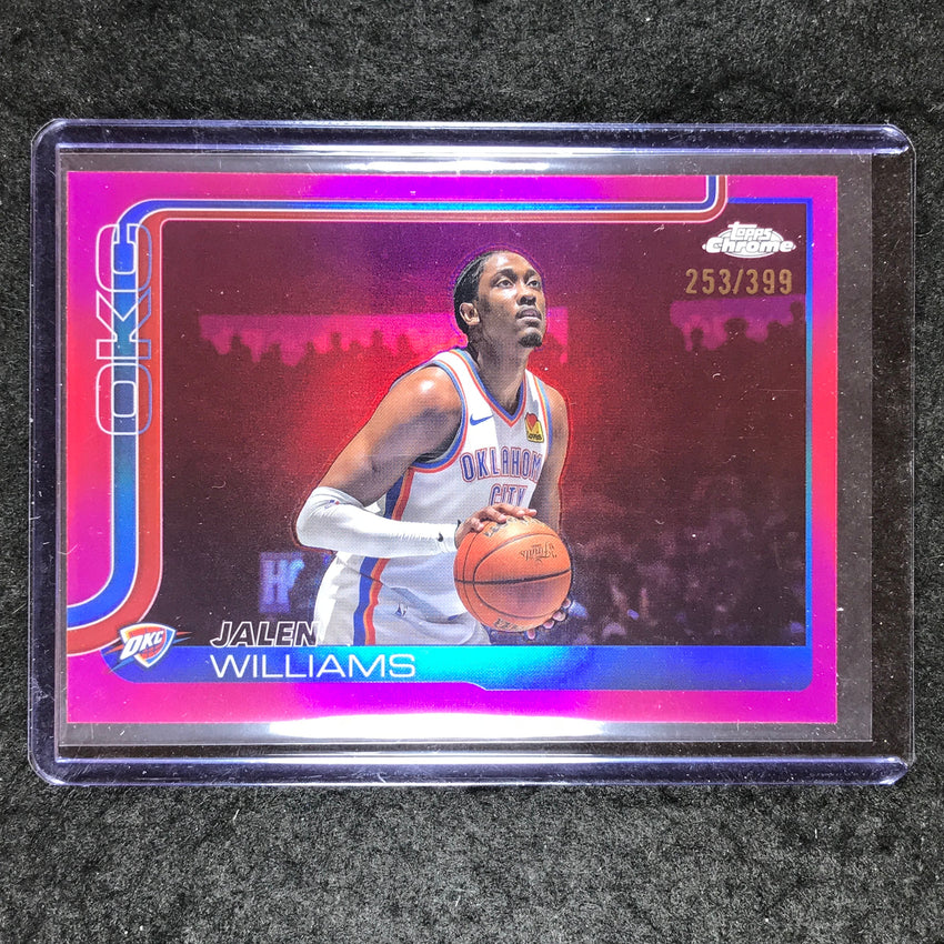 2025-26 Topps Chrome JALEN WILLIAMS Base Magenta 253/399 #187