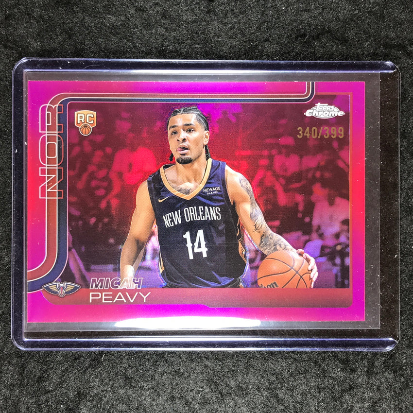 2025-26 Topps Chrome MICHAH PEAVY Rookie Base Magenta 340/399 #291