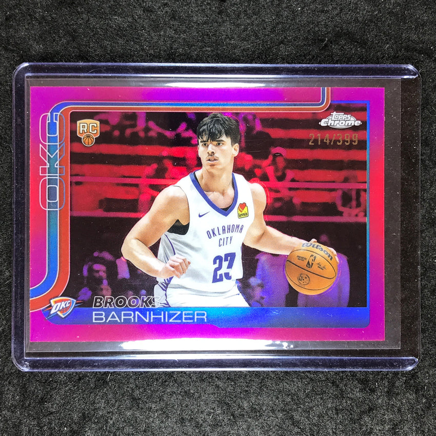 2025-26 Topps Chrome BROOKS BARNHIZER Rookie Base Magenta 214/399 #295