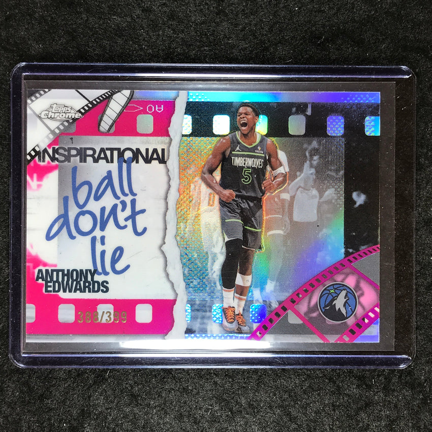 2025-26 Topps Chrome ANTHONY EDWARDS Inspiration Magenta 388/399 #5