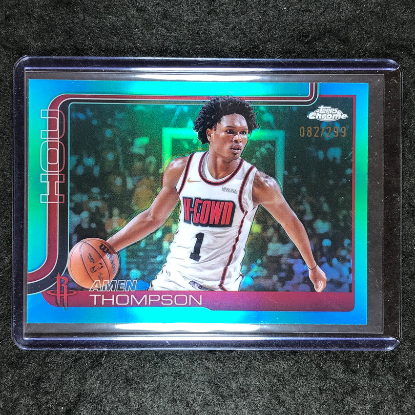 2025-26 Topps Chrome AMEN THOMPSON Base Teal 82/299 #17
