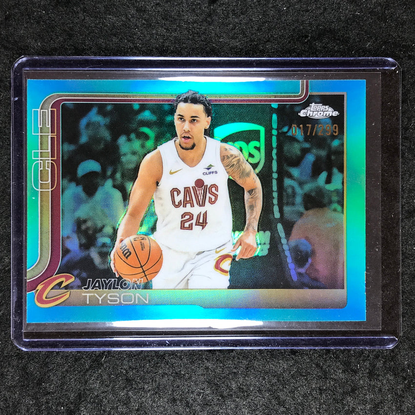2025-26 Topps Chrome JAYLON TYSON Base Teal 17/299 #50
