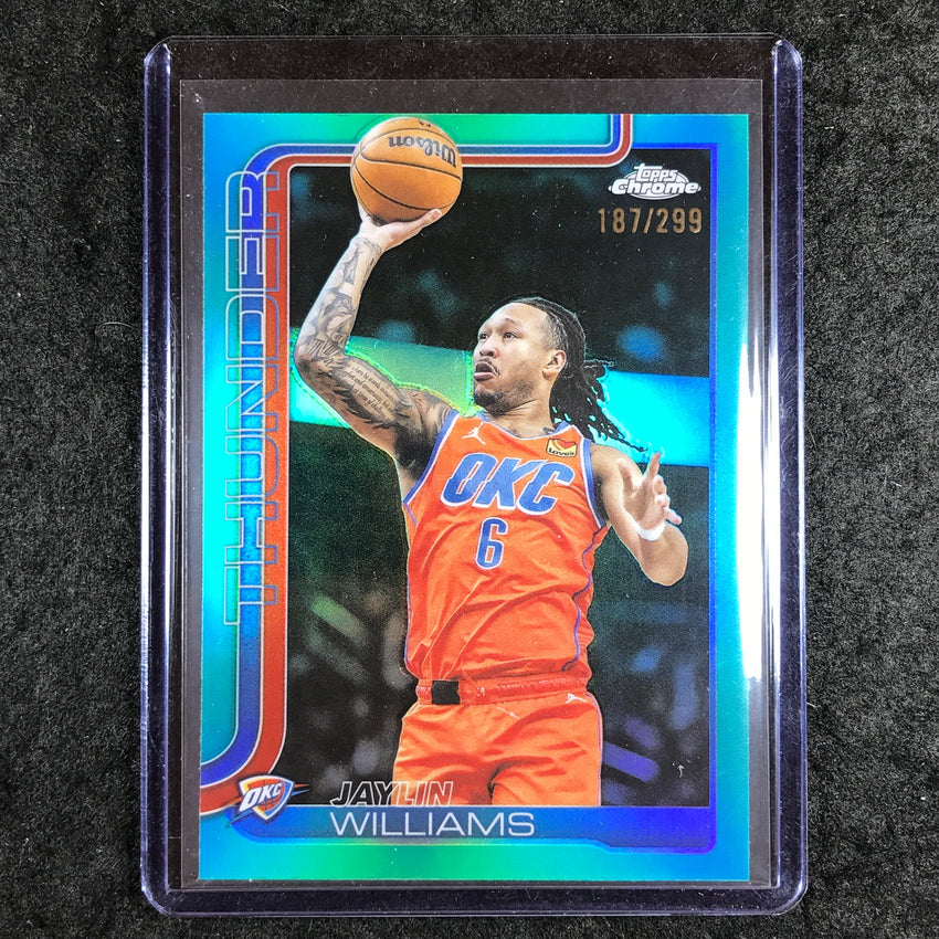 2025-26 Topps Chrome JAYLIN WILLIAMS Base Teal 187/299 #105