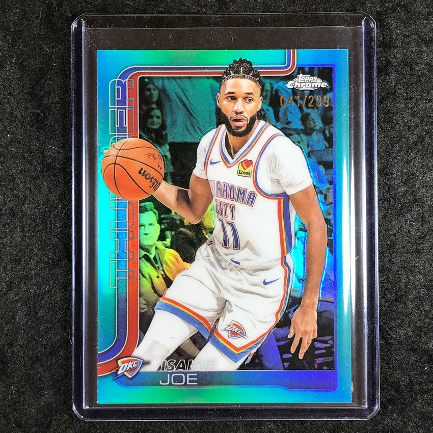 2025-26 Topps Chrome ISAIAH JOE Base Teal 41/299 #121