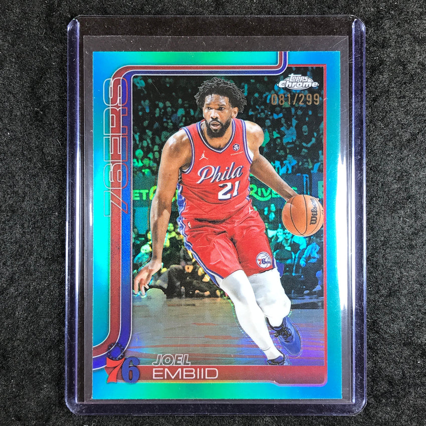 2025-26 Topps Chrome JOEL EMBIID Base Teal 81/299 #149