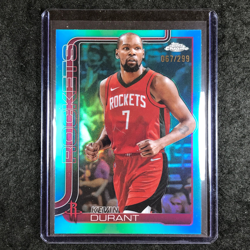 2025-26 Topps Chrome KEVIN DURANT Base Teal 67/299 #155