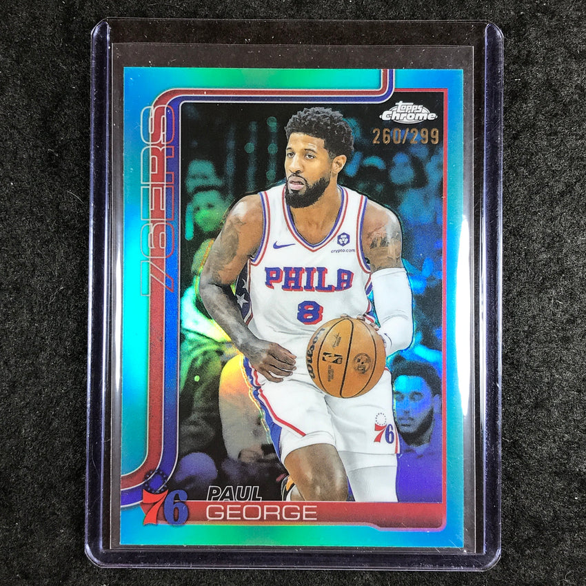 2025-26 Topps Chrome PAUL GEORGE Base Teal 260/299 #171
