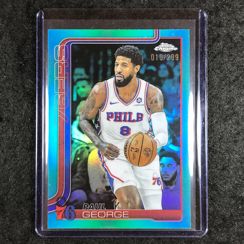 2025-26 Topps Chrome PAUL GEORGE Base Teal 19/299 #171