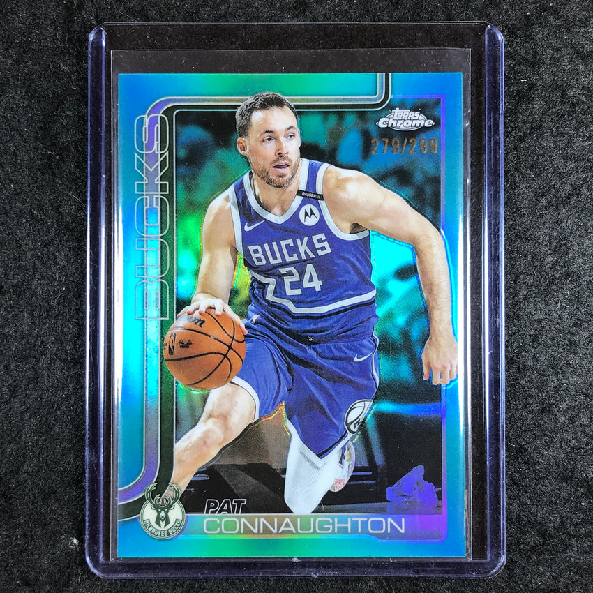 2025-26 Topps Chrome PAT CONNAUGHTON Base Teal 279/299 #190