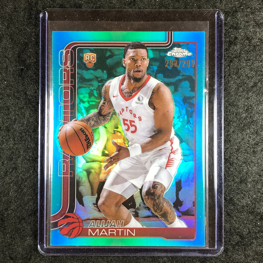 2025-26 Topps Chrome ALIJAH MARTIN Rookie Base Teal 298/299 #290