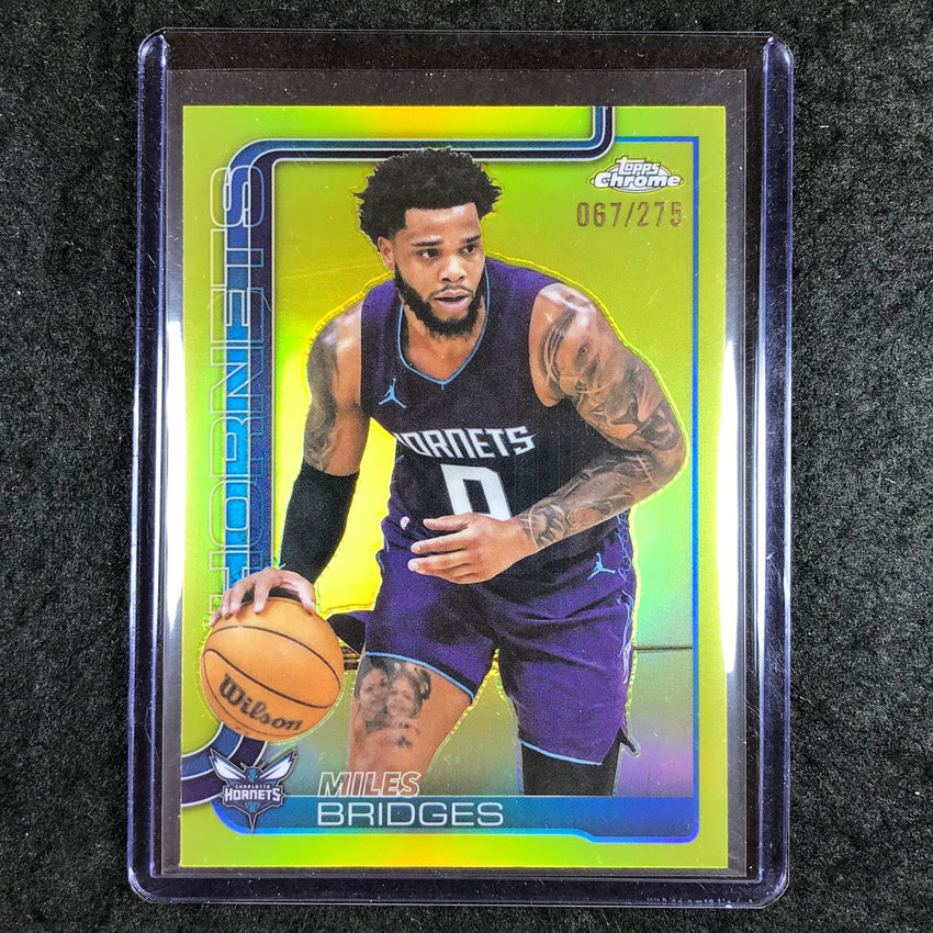 2025-26 Topps Chrome MILES BRIDGES Base Yellow 67/275 #30
