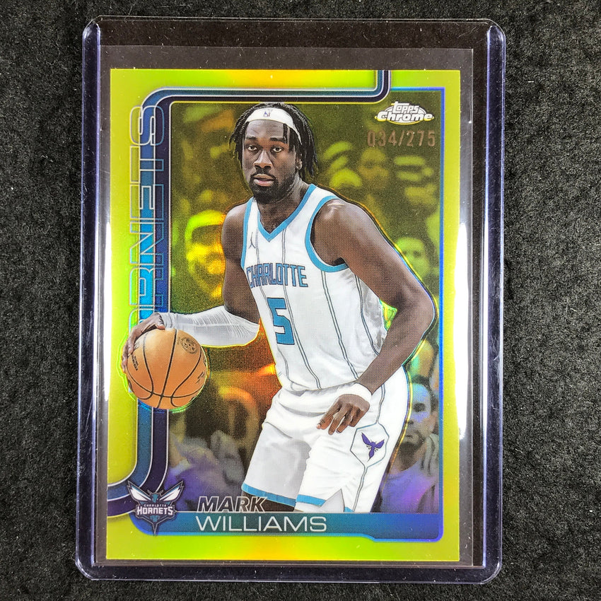 2025-26 Topps Chrome MARK WILLIAMS Base Yellow 34/275 #34