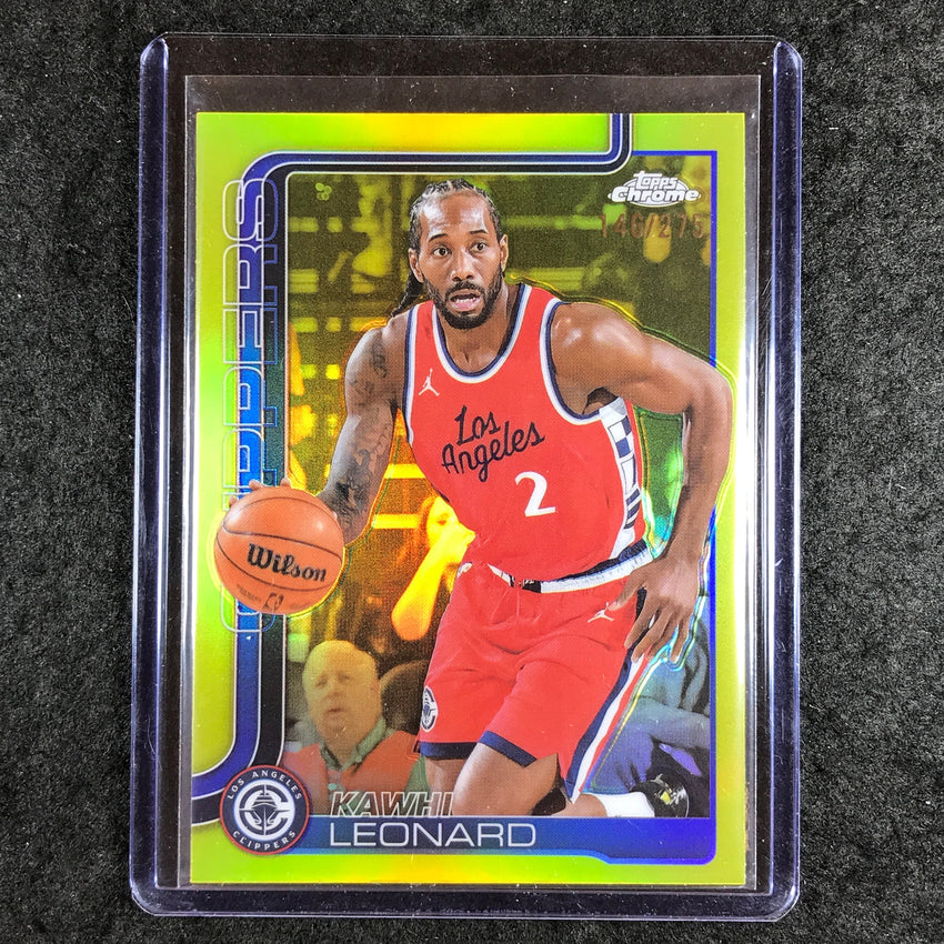2025-26 Topps Chrome KAWHI LEONARD Base Yellow 146/275 #44
