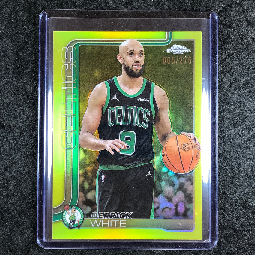 2025-26 Topps Chrome DERRICK WHITE Base Yellow 5/275 #71