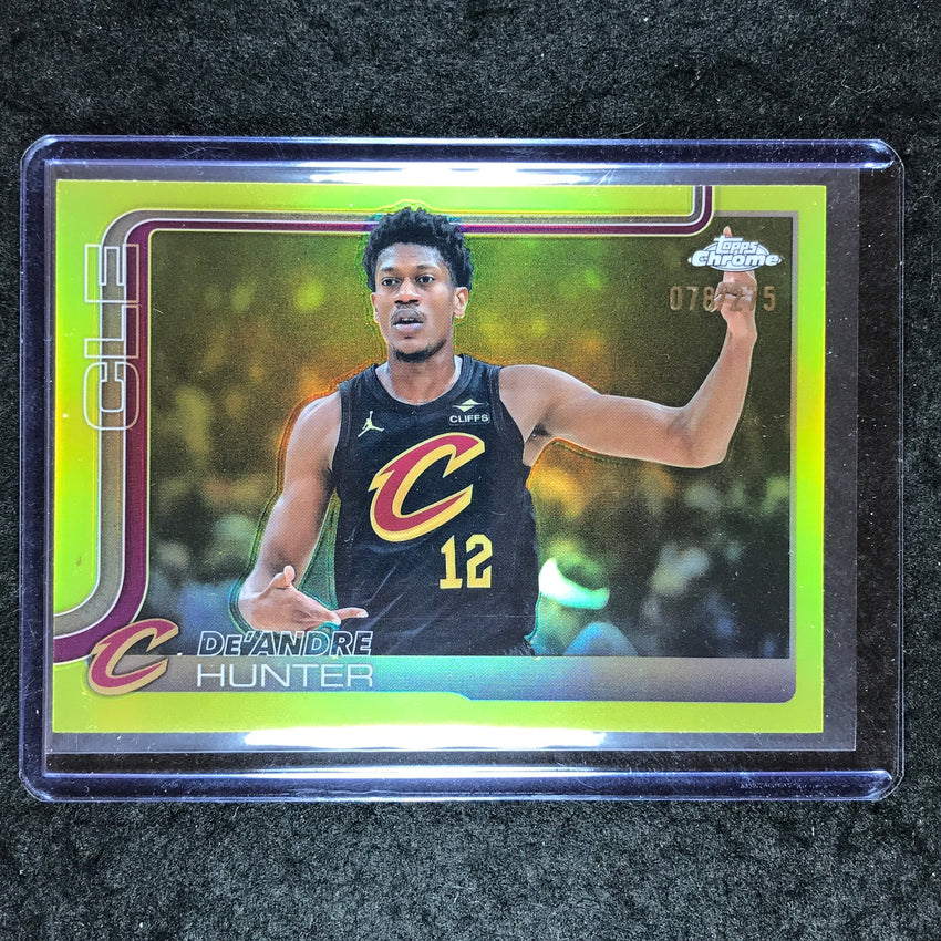 2025-26 Topps Chrome DE'ANDRE HUNTER Base Yellow 78/275 #73