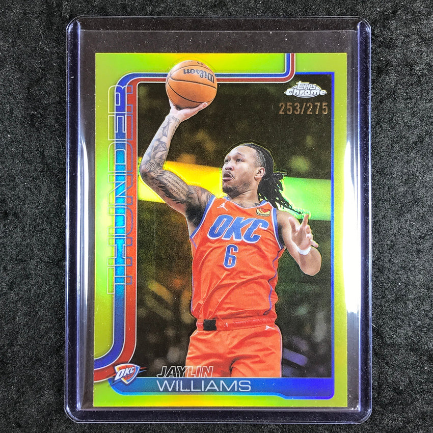 2025-26 Topps Chrome JAYLIN WILLIAMS Base Yellow 253/275 #105