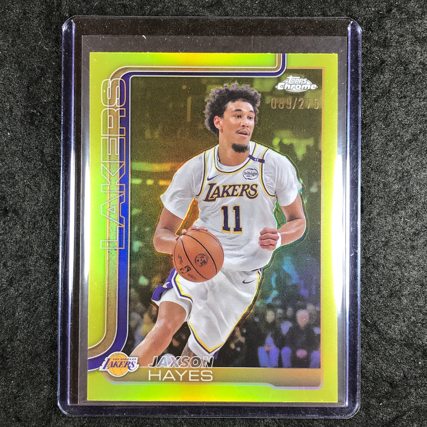 2025-26 Topps Chrome JAXSON HAYES Base Yellow 89/275 #125